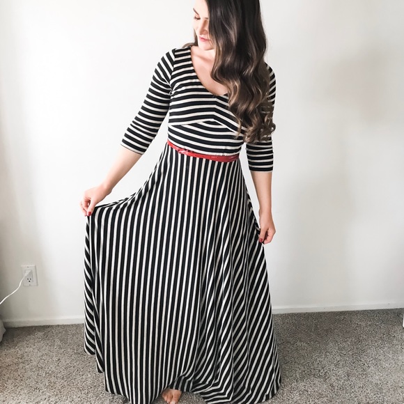Anthropologie Stripped Maxi Dress - Picture 2 of 4